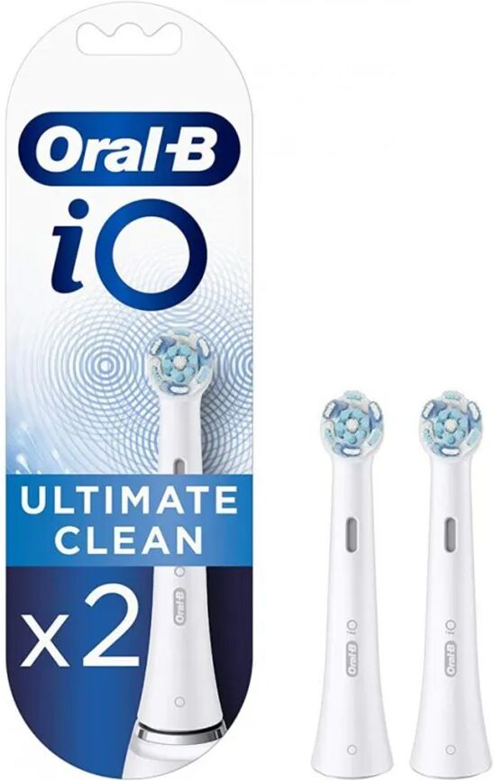 oral-b testine di ricambio io ultimate clean bianche 2 pezzi