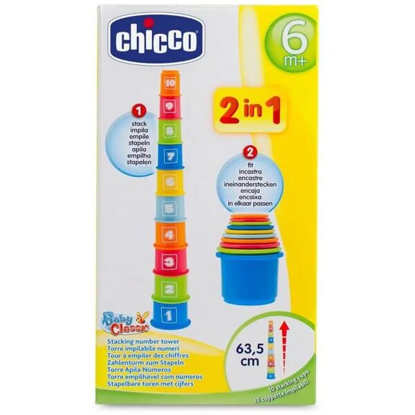 chicco gioco numeri impilabili +6m