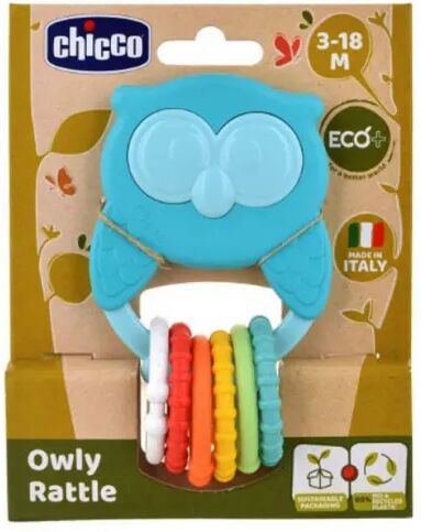 chicco gufo trillino eco+ con 6 anelli colorati +3 mesi