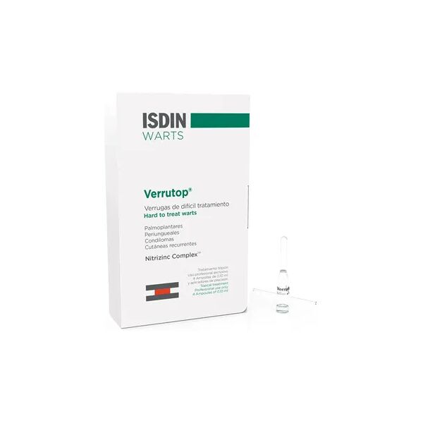 isdin warts verrutop trattamento verruche 4 fiale