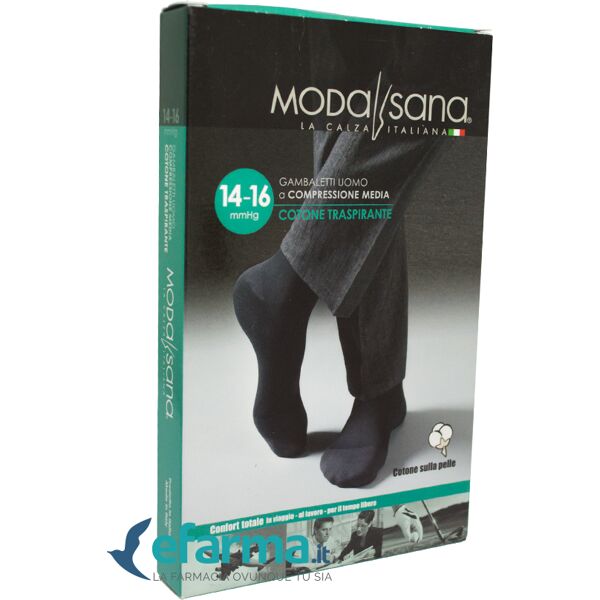 gloria modasana gambaletti uomo cotone compressione media blu taglia xxl