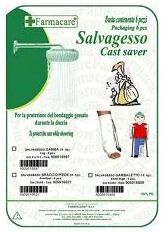 Farmacare Salvagesso Braccio/Piede Protezione Gesso Durante Doccia 6 Pezzi 28 x 60 cm