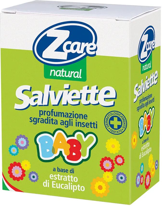 Zcare Natural Salviettine Baby Repellenti per Bambini 10 Pezzi