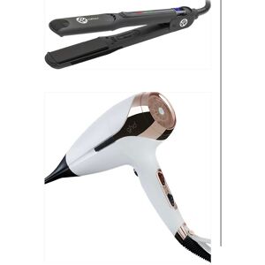 Phon Ghd Helios Bianco Piu' Piastra Retro' Coiffeur Straightener 1 2,5x9cm