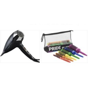 Phon Ghd Helios Nero  Piu' Set 6 Spazzole Original Termix Pride