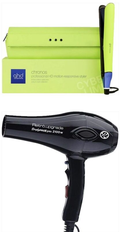 Piastra Ghd Chronos Verde Lime Con Pochette  Piu' Phon Retro' Simply Pro 2100 Watt