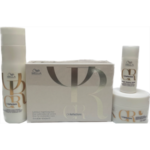 Kit  Wella Oil Reflections Con Shampoo 250 Ml,Maschera 150 Ml E Fiali Elisir Di Luminosita' 10x 6ml