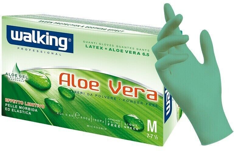 WALKING Guanti Lattice Aloe Vera M 100 Pz