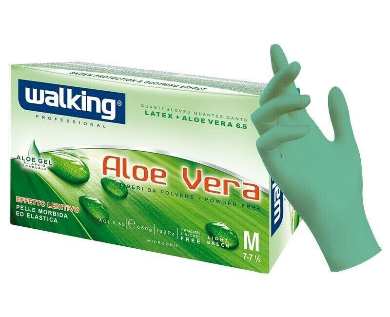 WALKING Guanti Lattice Aloe Vera L 100 Pz