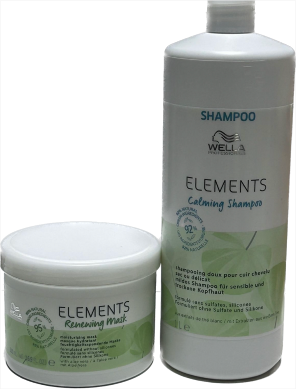 Shampo Wella Lt Elements E Maschera Wella Rigenerante Elements 500 Ml