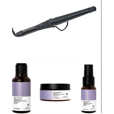 ELGON Ferro Arricciacapelli Conico 16-32 Mm Retro'Upgrade Rup066c/conic Piu' Kit Hidra Curly Routine Da 50 Ml Shampoo Mask E Hidra Spray ELGON Ferro Arricciacapelli Conico 16-32 Mm Retro'Upgrade Rup066c/conic Piu' Kit Hidra Curly Routine Da 50 Ml Shampoo Mask E Hidra Spray