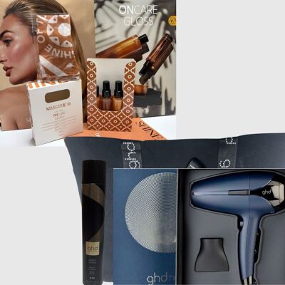 GHD Phon Helios Blue 2200 Watt + Kit Mare Selective In Omaggio Lacca Perfect Ending + Borsa GHD Phon Helios Blue 2200 Watt + Kit Mare Selective In Omaggio Lacca Perfect Ending + Borsa