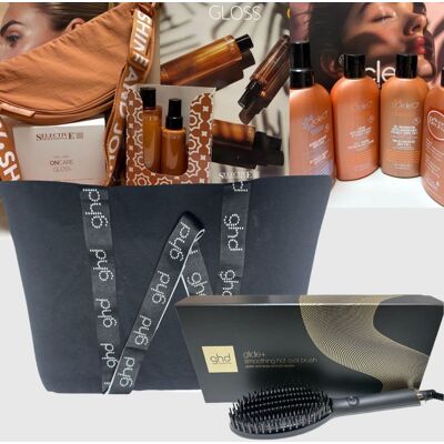 GHD Kit Mare Nuova Spazzola Elettrica Glide+ 4 Solari Ocleo'+kit Selelective Con Borsello In Omaggio + Borsa GHD Kit Mare Nuova Spazzola Elettrica Glide+ 4 Solari Ocleo'+kit Selelective Con Borsello In Omaggio + Borsa