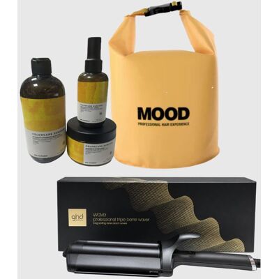 GHD Wave Triple Barrel Waver Piu' Kit Mare Elgon Sun Shampoo 500 Ml Maschera 300 Ml E Wave Lock Control In Omaggio Bag Mood GHD Wave Triple Barrel Waver Piu' Kit Mare Elgon Sun Shampoo 500 Ml Maschera 300 Ml E Wave Lock Control In Omaggio Bag Mood