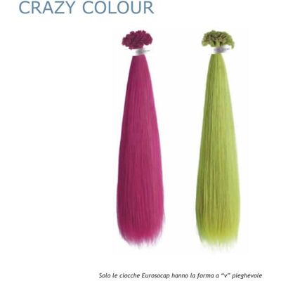 EUROSOCAP Ciocche Cheratina Crazy Colour Capelli Veri 50/55 Cm(Conf.10pz) EUROSOCAP Ciocche Cheratina Crazy Colour Capelli Veri 50/55 Cm(Conf.10pz)