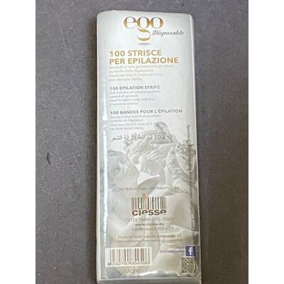 EGO Strisce Per Epilazione 100 Pz EGO Strisce Per Epilazione 100 Pz