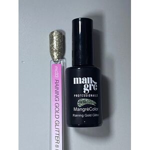 MANGRE' Smalto Semipermanente  Raining Gold Glitter Mc33  8 Ml