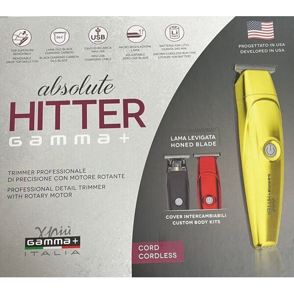 trimmer absolute hitter  con cover extra nero/rosso/oro