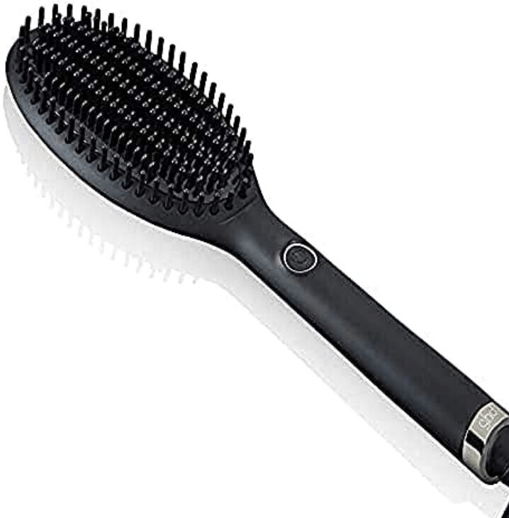 Spazzola Ghd Nera Glide Smoothing Hot Brush Omaggio Pochette Verde E Spray Lisciante Koster 150 Ml