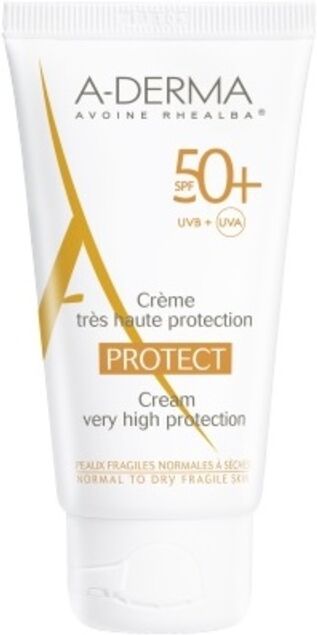 a-derma a-d protect crema solare viso e corpo spf50+ 40 ml