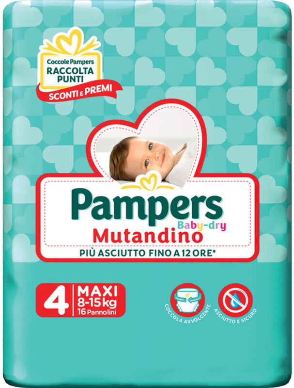 Pampers Bd Mut Sm Tg4 Mx Sp 16