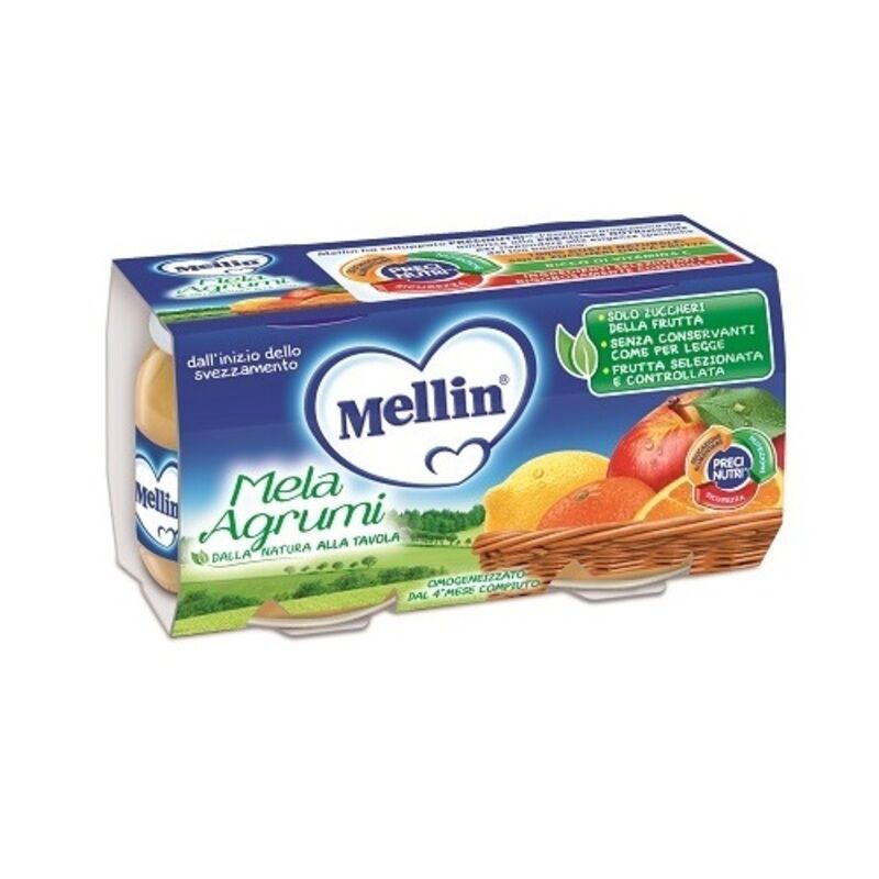 Mellin – Omogeneizzato Mela Agrumi 2x100g Mellin