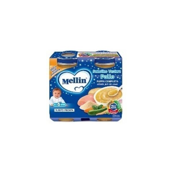 mellin cena pollo e verdure 2 vasetti da 200 gr