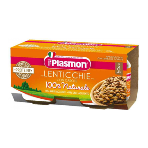 plasmon omog lenticchie 2x80g