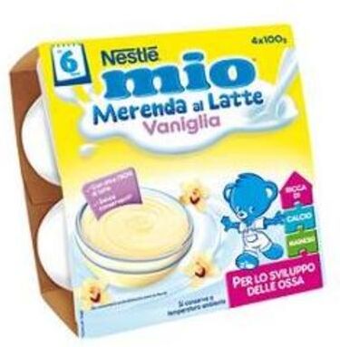 nestle nestlé mio merenda vaniglia 4x100 gr