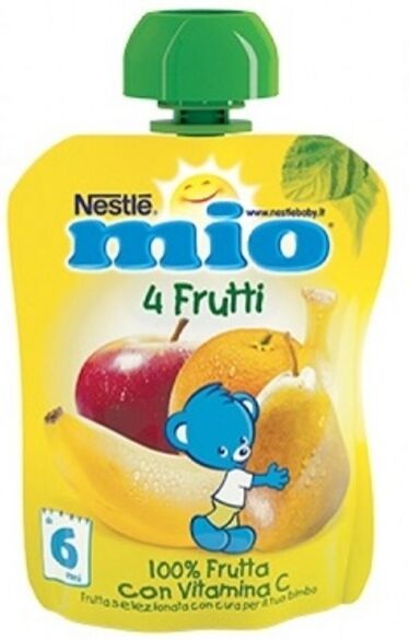 nestle nestlé mio pouch 4 frutti 90 ml