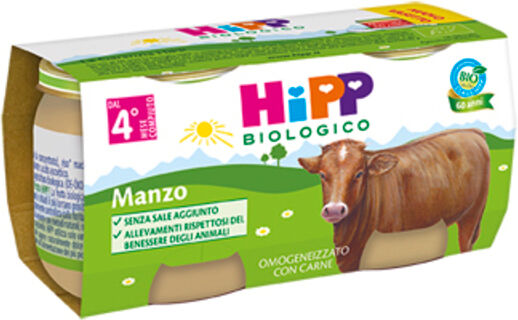 Hipp Bio Omogeneizzato Manzo 2x80 Gr