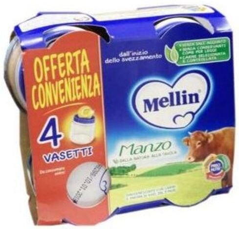 Mellin Omogeneizzato Manzo 4x80 Gr