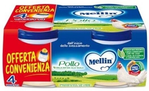 Mellin Omogeneizzato Pollo 4x80 Gr