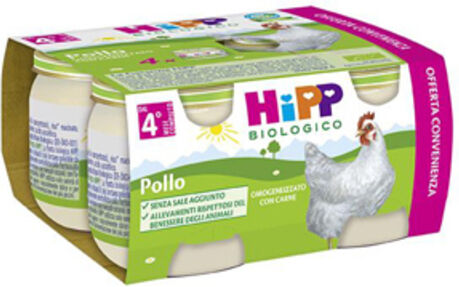 Hipp Bio Omogeneizzato Pollo 4x80 Gr