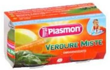 Plasmon Omogeneizzato Verdure Miste 2x80 Gr