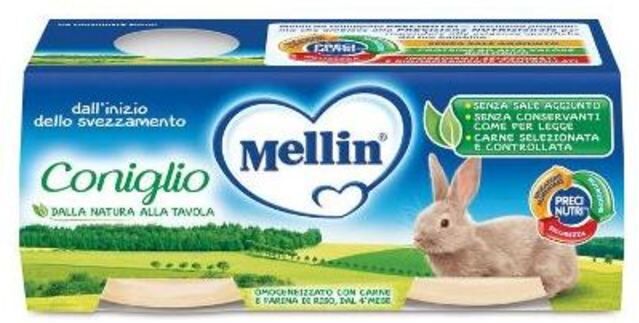 Mellin Omogeneizzato Coniglio 2x120 Gr