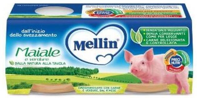 Mellin Omogeneizzato Maiale 2x80 Gr