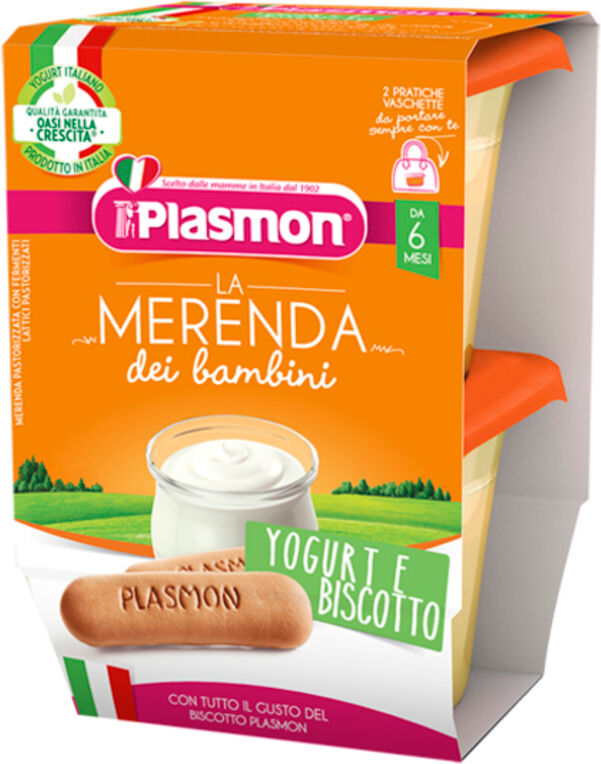 Plasmon Merenda Yogurt/biscotto 2x120 Gr