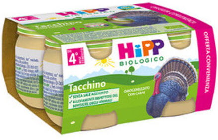 Hipp Bio Omogeneizzato Tacchino 4x80 Gr