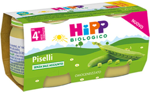 Hipp Omogeneizzato Piselli 2x80 Gr