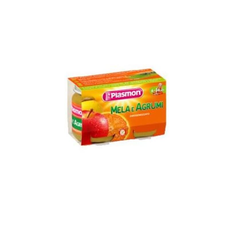 Plasmon Omogeneizzato Mela/agrumi 2x104 Gr