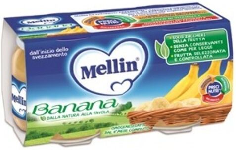 Mellin Omogeneizzato Banana 2x100 Gr