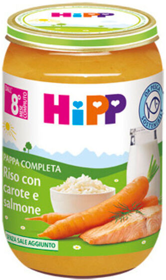 Hipp Riso Carote/salmone 220 Gr