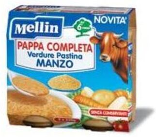 Mellin Pappa Completa Manzo 2x250 Gr