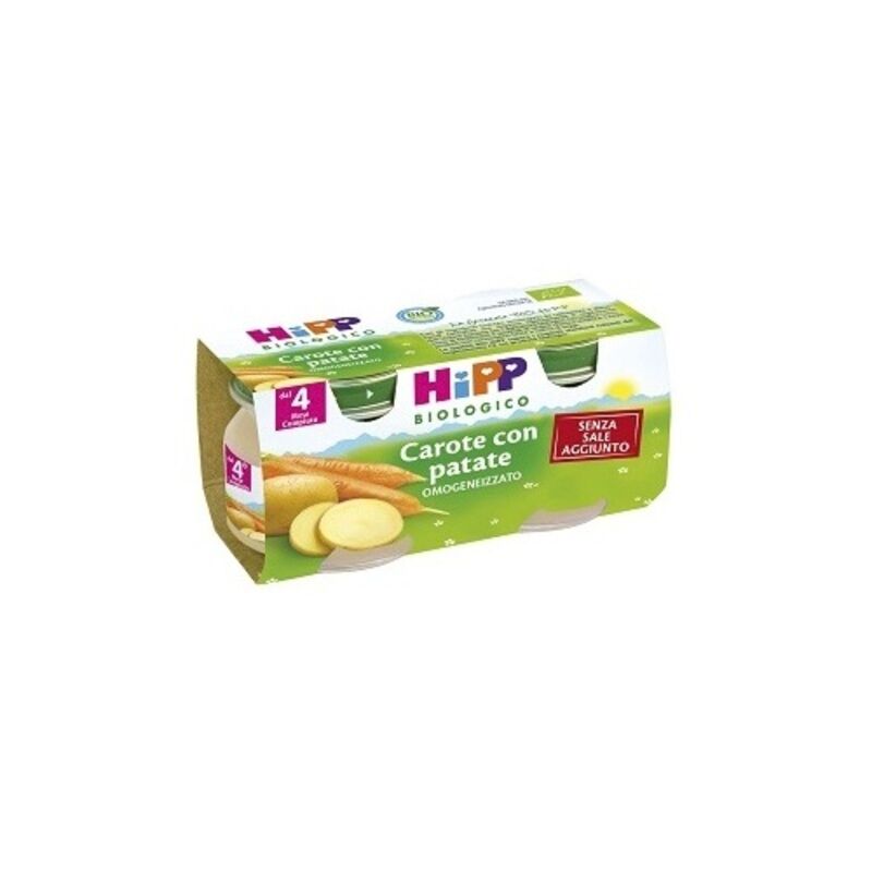 Hipp Bio Omogeneizzato Carote/patate 2x80 Gr