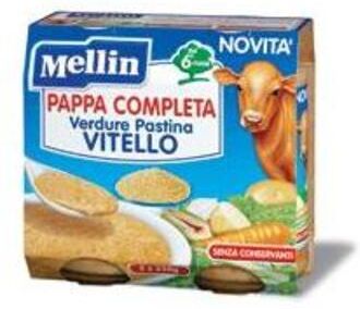 Mellin Pappa Completa Vitello 2x250 Gr