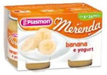 Plasmon Omogeneizzato Yogurt/banana 2x120 Gr