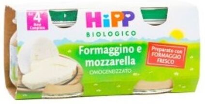 Hipp Bio Omogeneizzato Formaggino E Mozzarella 2x80 Gr