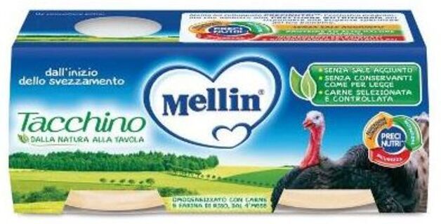 Mellin Omogeneizzato Tacchino 2x120 Gr