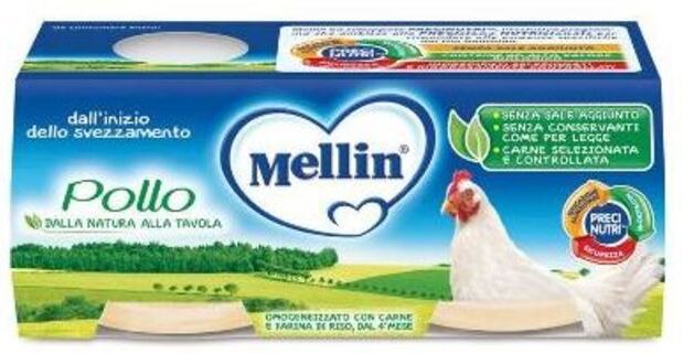 Mellin Omogeneizzato Pollo 2x120 Gr